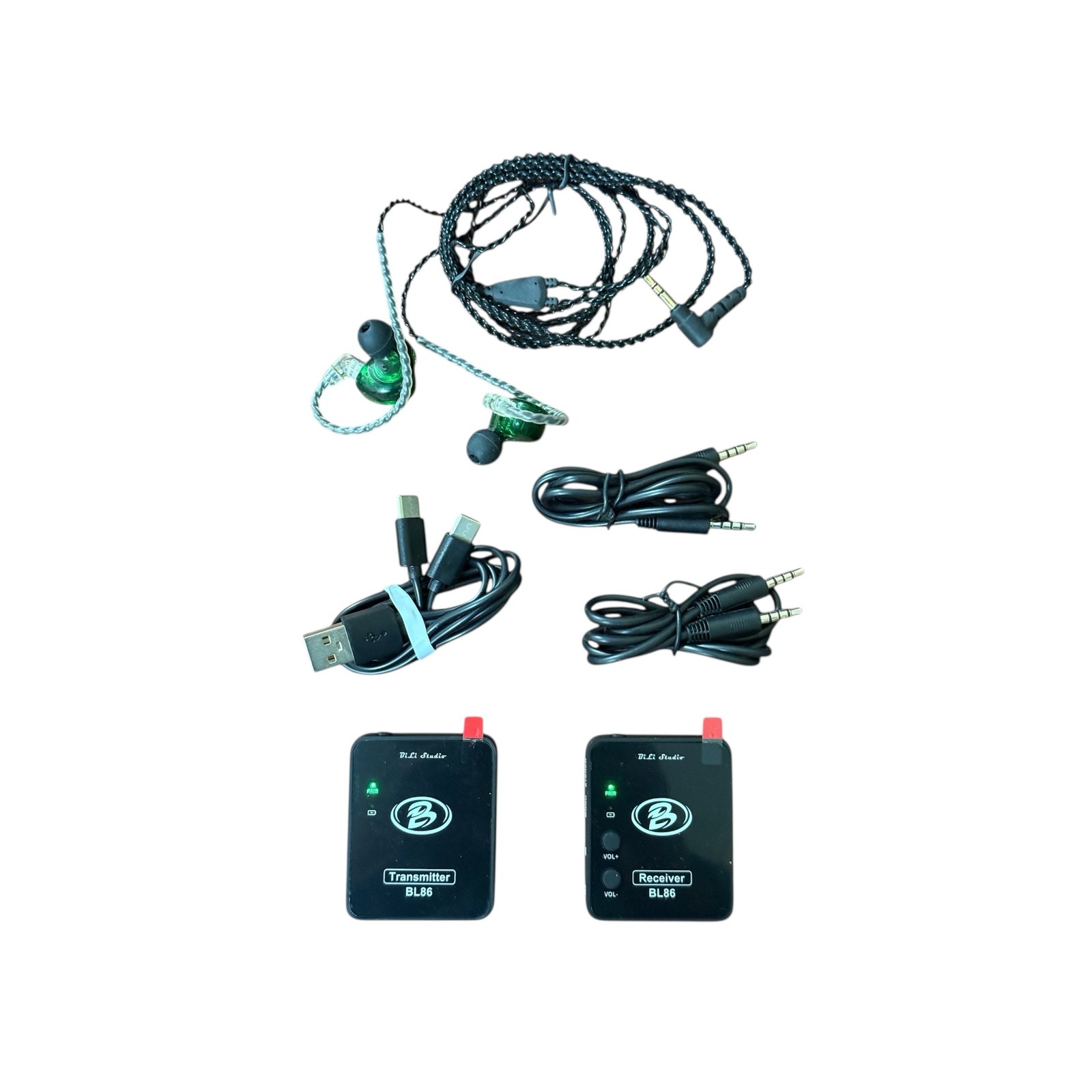 Bộ tai nghe kiểm âm không dây BiLi Studio BL861 bộ phát, 1 bộ thu, 1 tai nghe